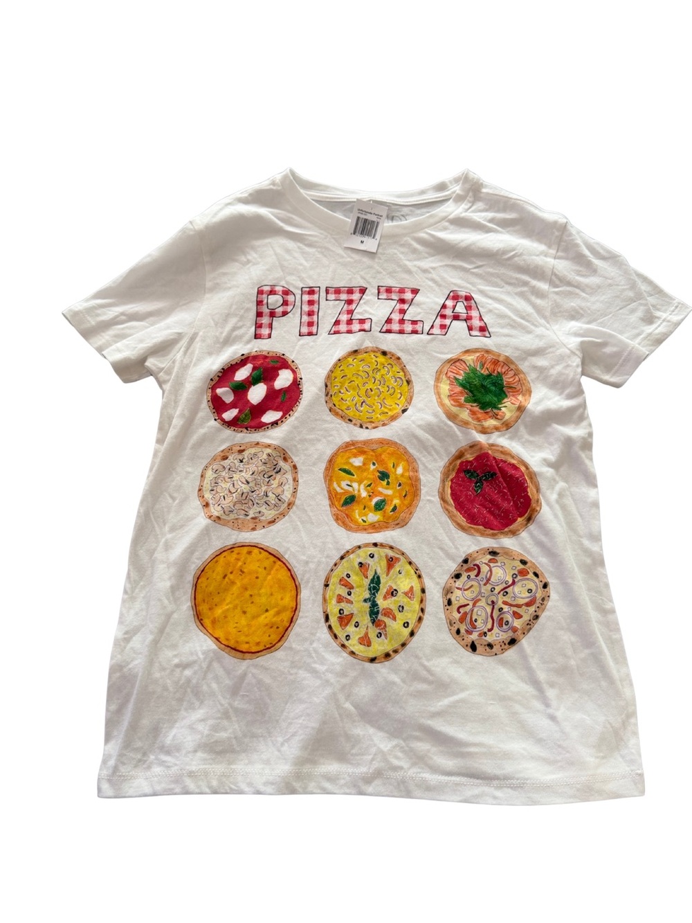 Unfortunate Portrait Pizza Graphic Tee- Women’s M
